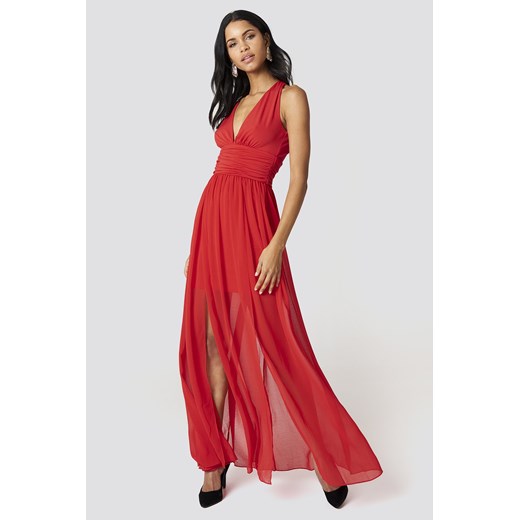 French Connection Sukienka maxi Andros - Red