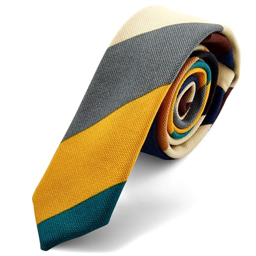 Krawat w kolorowe paski  Trendhim  