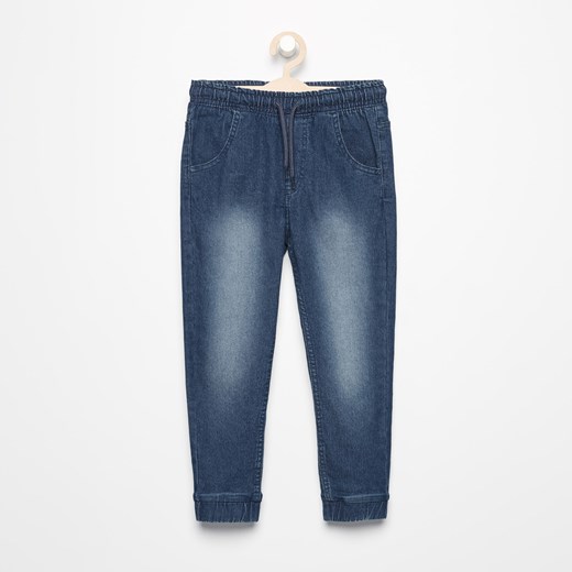 Reserved - Jeansowe spodnie jogger - Niebieski szary Reserved 92 