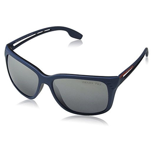 Prada Sport podziel się Tempel prostokąt okulary przeciwsłoneczne w kolorze niebieskim spolaryzowane PS 03ts b522 °F2 59 -  59