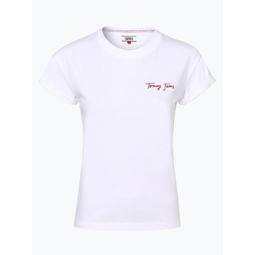 Tommy Jeans - T-shirt damski, czarny  Tommy Jeans S vangraaf