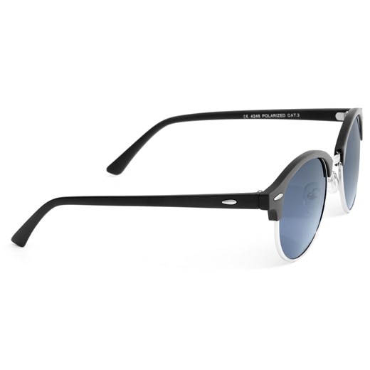 Czarne przydymione polaryzacyjne okulary przeciwsłoneczne Trendhim   