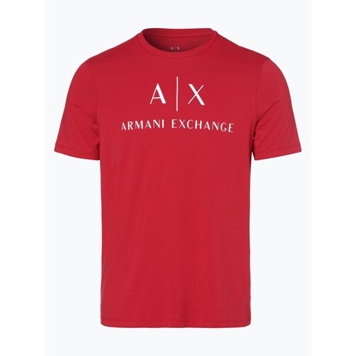Armani Exchange - T-shirt męski, czerwony Armani  XL vangraaf