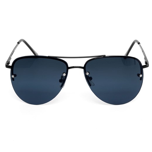 Całkowicie czarne okulary przeciwsłoneczne aviator  Trendhim  