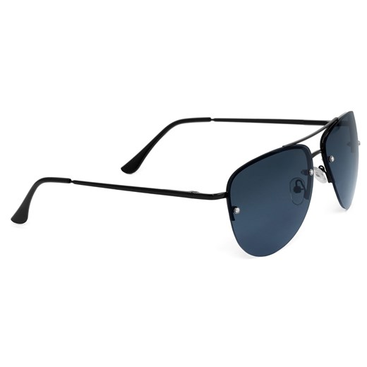 Całkowicie czarne okulary przeciwsłoneczne aviator  Trendhim  