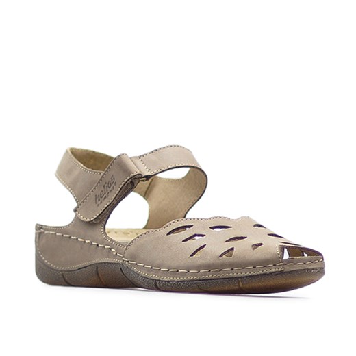 Sandały Helios 4011 Beżowe lico ze sklepu Arturo-obuwie w kategorii Sandały damskie - zdjęcie 54862765
