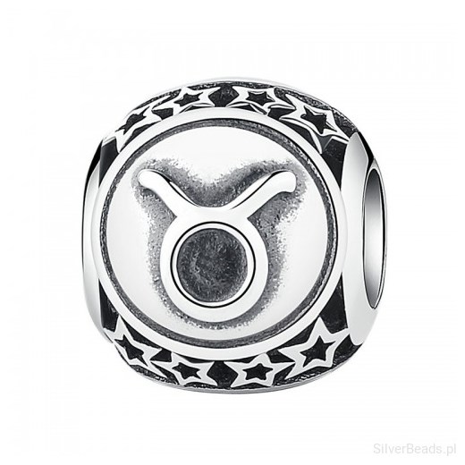 D840 Byk zodiak charms koralik beads srebro 925