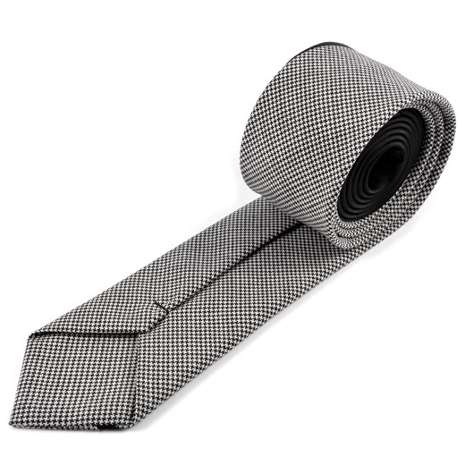 Szary elegancki krawat z wełny  Trendhim  