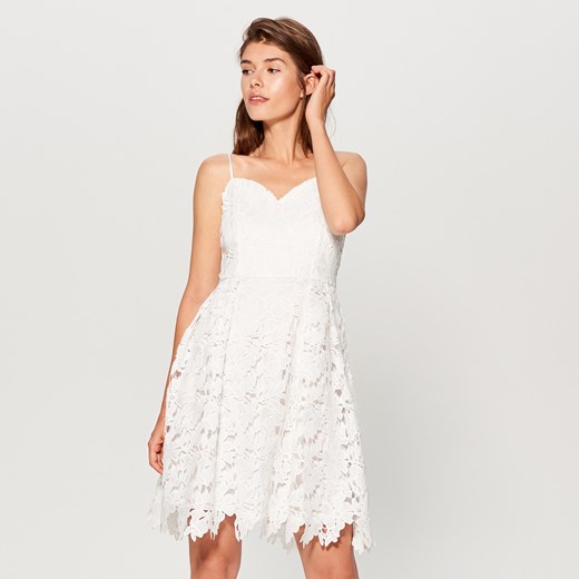 Mohito - Koronkowa sukienka - Biały Mohito  36 