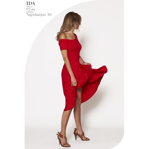 NAJPIĘKNIEJSZA czerwona - EDYCJA LIMITOWANA - sukienka z kieszeniami  Risk Made In Warsaw XS 
