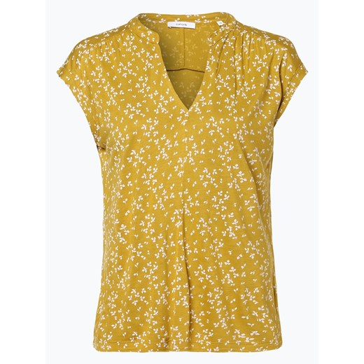 Opus - T-Shirt damski – Sandi flower, żółty Opus  38 vangraaf