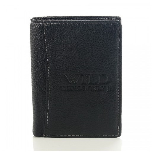 Czarny męski portfel ze skóry Always Wild 5500 Na Dowód Rejestracyjny Wild   galanter