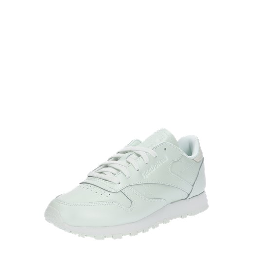 Buty sportowe damskie Reebok Classic sneakersy młodzieżowe miętowe gładkie wiązane na platformie skórzane