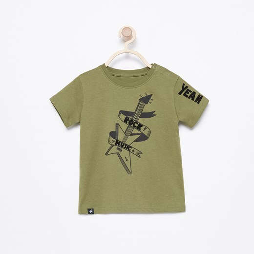 Reserved - Rockowy t-shirt - Khaki  Reserved 80 