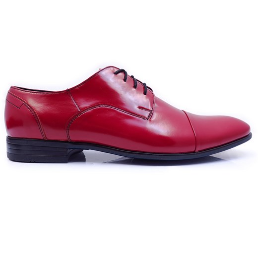Czerwone półmatowe obuwie wizytowe T95 Obuwie Męskie Faber  41 promocja Modini 