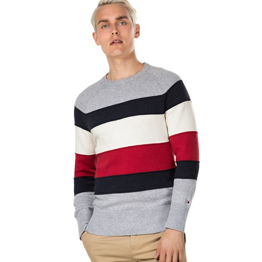 Sweter 'COLORBLOCK STRIPE CNECK SWEATER'  Tommy Hilfiger XL AboutYou