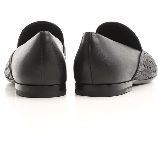 Bottega Veneta Mokasyny dla Mężczyzn Na Wyprzedaży, Black, Leather, 2017, 40 41 42.5
