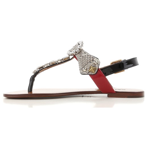 Dolce & Gabbana Sandały dla Kobiet Na Wyprzedaży w Dziale Outlet, skała, Lakier, 2019, 36 38.5