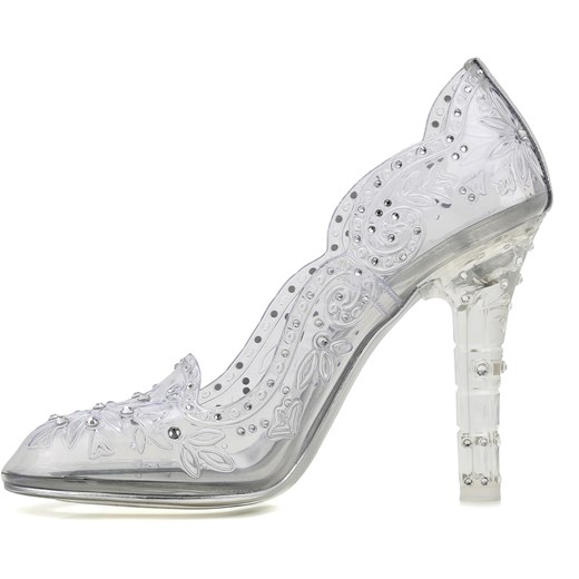 Dolce & Gabbana Czółenka oraz Szpilki Damskie Na Wyprzedaży, Cinderella Swarovsky Pumps, Przezroczysty, PVC, 2019, 35.5 36.5 38.5