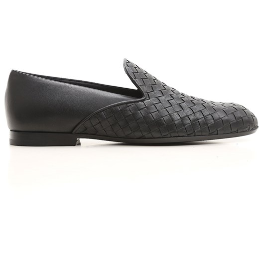 Bottega Veneta Mokasyny dla Mężczyzn Na Wyprzedaży, Black, Leather, 2017, 40 41 42.5