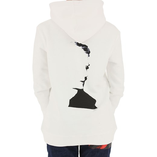 Calvin Klein Bluza dla Kobiet Na Wyprzedaży, Biały, Bawełna, 2019, 38 40 42