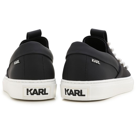 Karl Lagerfeld Buty wsuwane dla Kobiet Na Wyprzedaży, czarny, Guma, 2019, 36 37 39 40 41