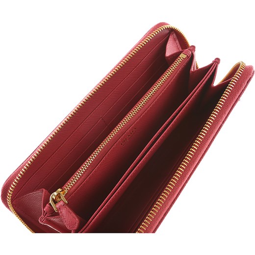 Prada Portfel dla Kobiet Na Wyprzedaży, Piwonia, Saffiano, 2019