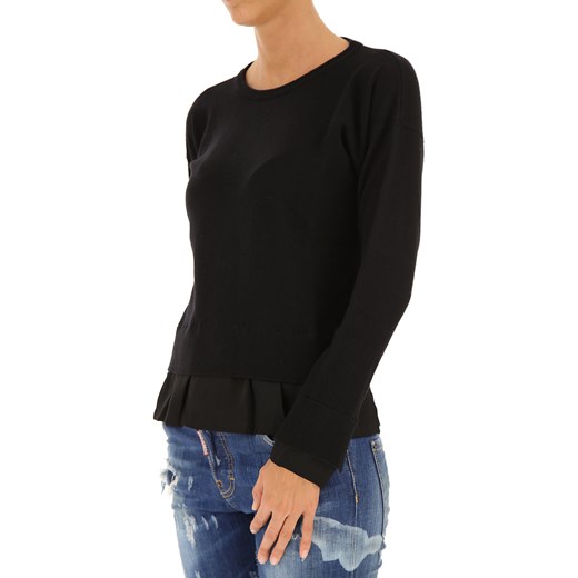 Jucca Sweter dla Kobiet Na Wyprzedaży, czarny, Bawełna, 2019, 40 44 M