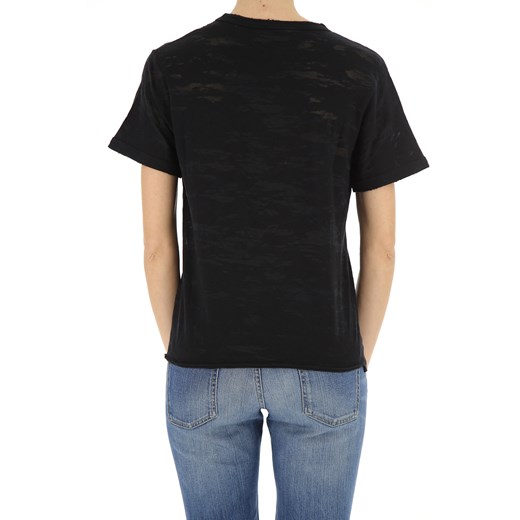 Yves Saint Laurent Koszulka dla Kobiet Na Wyprzedaży w Dziale Outlet, czarny, Bawełna, 2019, 38 40