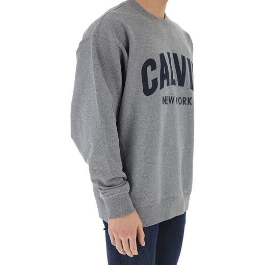 Calvin Klein Bluza dla Mężczyzn Na Wyprzedaży w Dziale Outlet, szary, Bawełna, 2019, M S XL