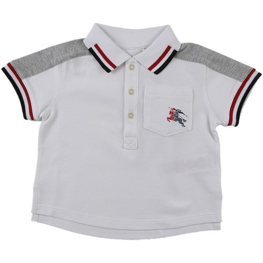 Burberry Niemowlęca Koszulka Polo dla Chłopców Na Wyprzedaży, Biały, Bawełna, 2019, 12M 6M