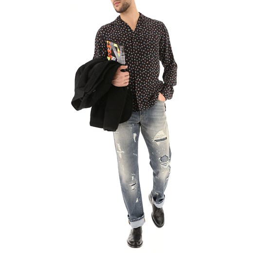 Dolce & Gabbana Koszula dla Mężczyzn Na Wyprzedaży w Dziale Outlet, czarny, Jedwab, 2019, 38 40