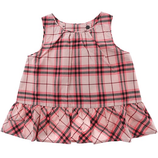 Różowa odzież dla niemowląt Burberry dla dziewczynki 