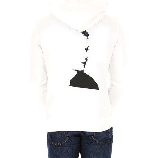 Calvin Klein Bluza dla Mężczyzn Na Wyprzedaży, Biały, Bawełna, 2019, S XL
