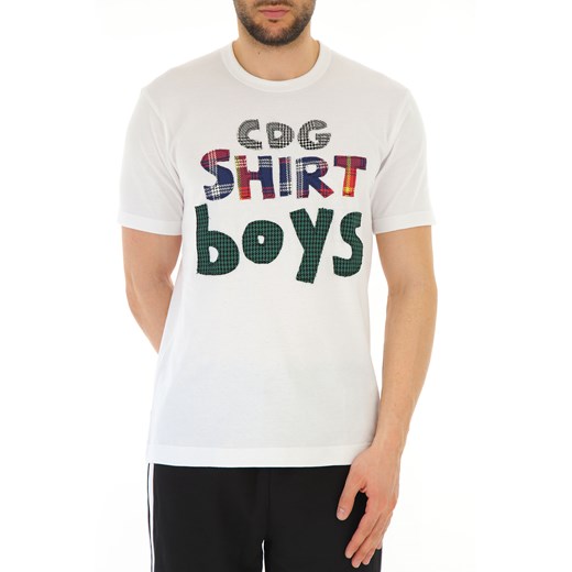 Comme des Garçons Koszulka dla Mężczyzn Na Wyprzedaży, biały, Bawełna, 2019, M S