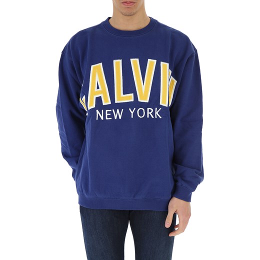 Calvin Klein Bluza dla Mężczyzn Na Wyprzedaży w Dziale Outlet, granatowy, Bawełna, 2019, L M