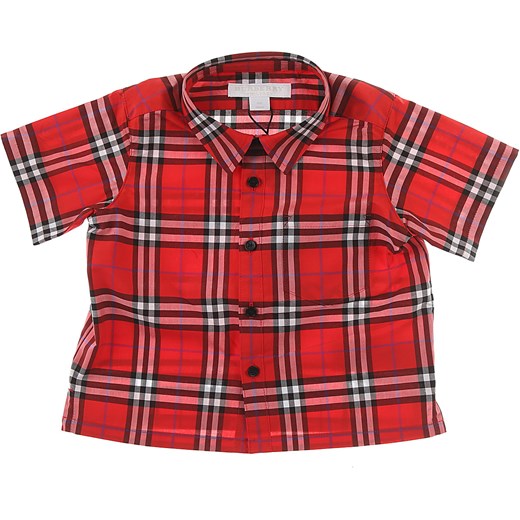 Burberry Koszule Niemowlęce dla Chłopców Na Wyprzedaży, Czerwony, Bawełna, 2019, 12M 2Y 3Y 6M