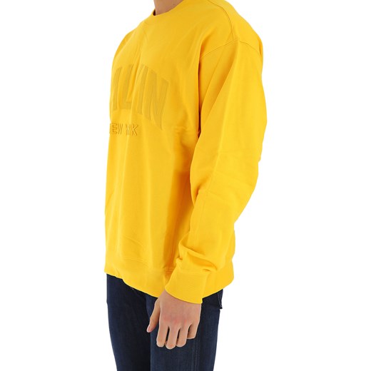 Calvin Klein Bluza dla Mężczyzn Na Wyprzedaży w Dziale Outlet, żółty, Bawełna, 2019, L M S
