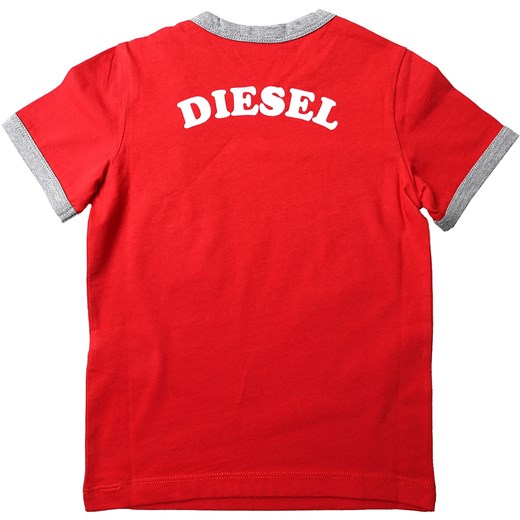 Diesel Koszulka Niemowlęca dla Chłopców Na Wyprzedaży, Czerwony, Bawełna, 2019, 2Y 3Y