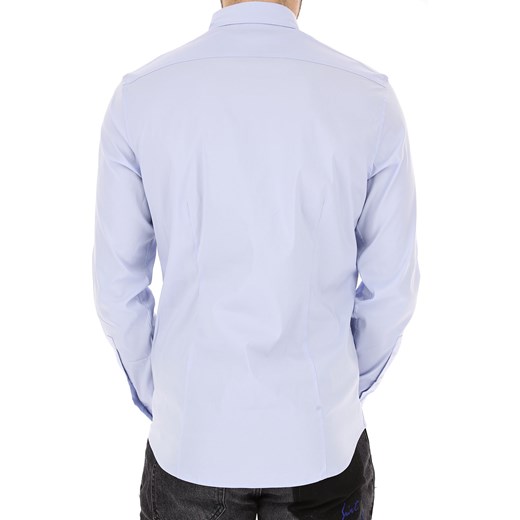 Michael Kors Koszula dla Mężczyzn Na Wyprzedaży w Dziale Outlet, jasny niebieski, Bawełna, 2019, L S