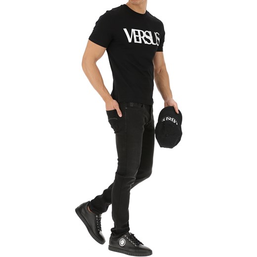 Versace Koszulka dla Mężczyzn Na Wyprzedaży w Dziale Outlet, czarny, Bawełna, 2019, L XL