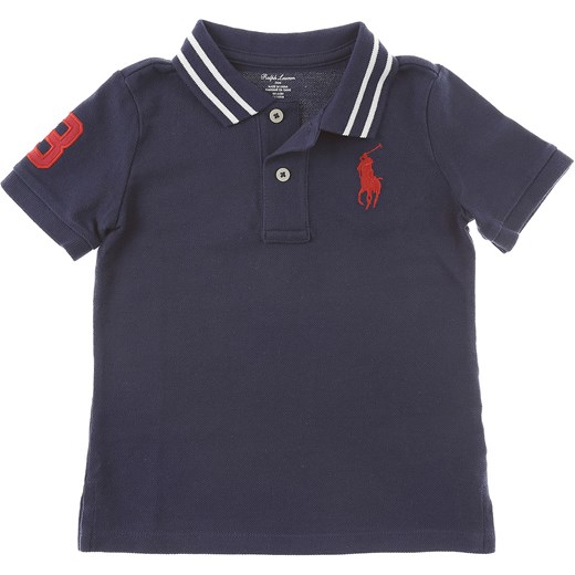 Ralph Lauren Niemowlęca Koszulka Polo dla Chłopców Na Wyprzedaży w Dziale Outlet, niebieski, Bawełna, 2019, 2Y 9M