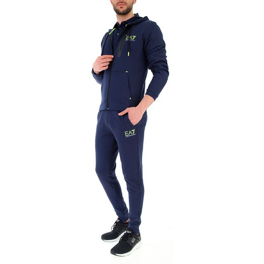 Emporio Armani Bluza dla Mężczyzn Na Wyprzedaży w Dziale Outlet, niebieski (Blue Navy), Bawełna, 2019, S XL XXL