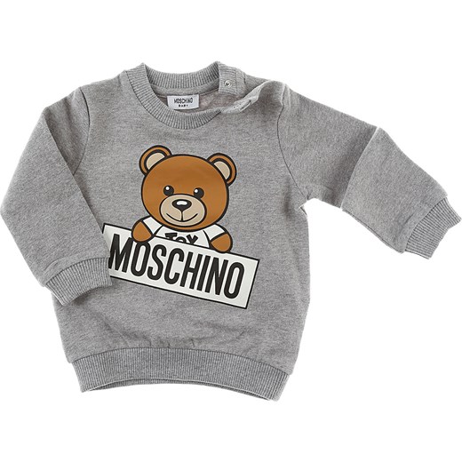 Moschino Bluzy Niemowlęce dla Chłopców Na Wyprzedaży, szary, Bawełna, 2019, 2Y