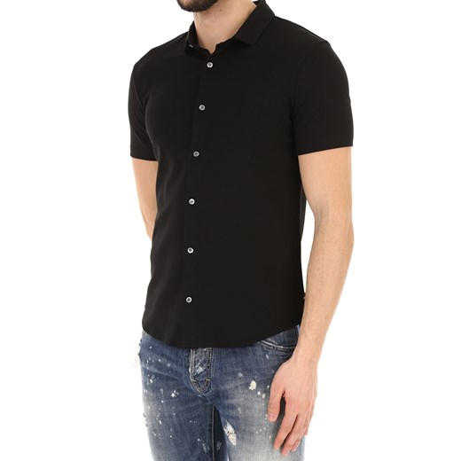 Emporio Armani Koszula dla Mężczyzn, czarny, Bawełna, 2019, L M S XL XXXL
