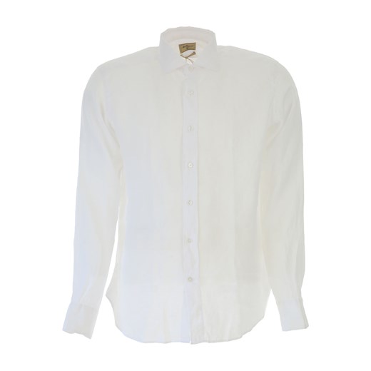 Matteucci Koszula dla Mężczyzn Na Wyprzedaży, biały, Len, 2019, 40 43 44