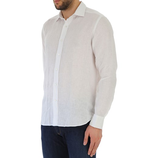 Matteucci Koszula dla Mężczyzn Na Wyprzedaży, biały, Len, 2019, 40 43 44