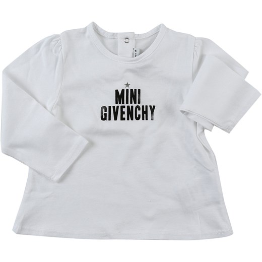 Givenchy Koszulka Niemowlęca dla Dziewczynek Na Wyprzedaży, Biały, Bawełna, 2019, 12M 3Y
