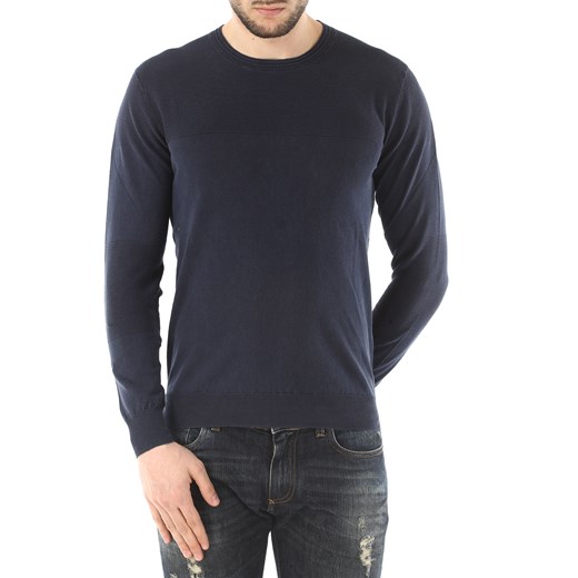 Paolo Pecora Sweter dla Mężczyzn Na Wyprzedaży, granatowy niebieski, Len, 2019, L M S XL