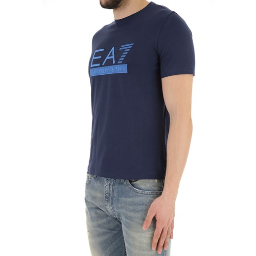Emporio Armani Koszulka dla Mężczyzn Na Wyprzedaży w Dziale Outlet, niebieski (Blue Navy), Bawełna, 2019, L S XL
